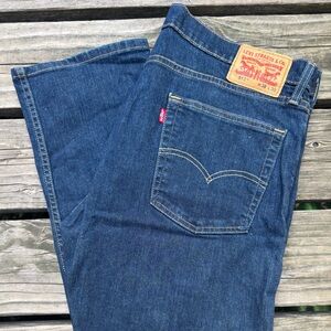 Levi's Relaxed Fit Jeans in Dark Blue Denim